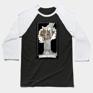 The Tower - The Tarot Restless Baseball T-Shirt